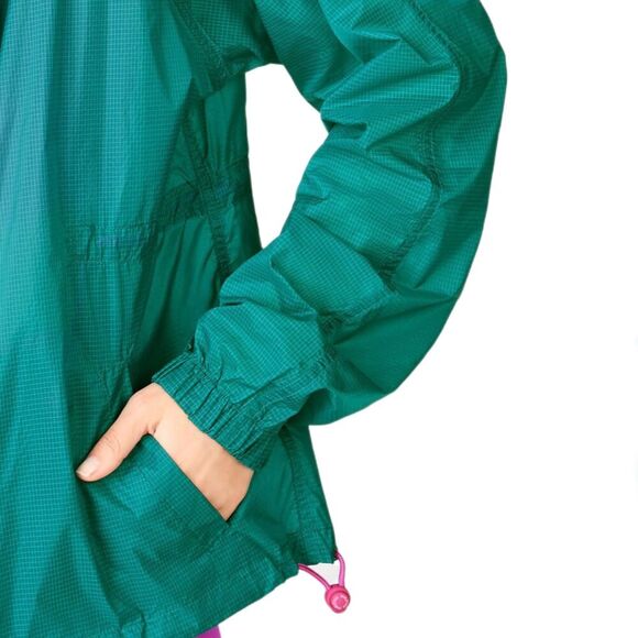 Fabletics Natalia Woven Jacket Dark Jade/Fiesta XS - Picture 6 of 12